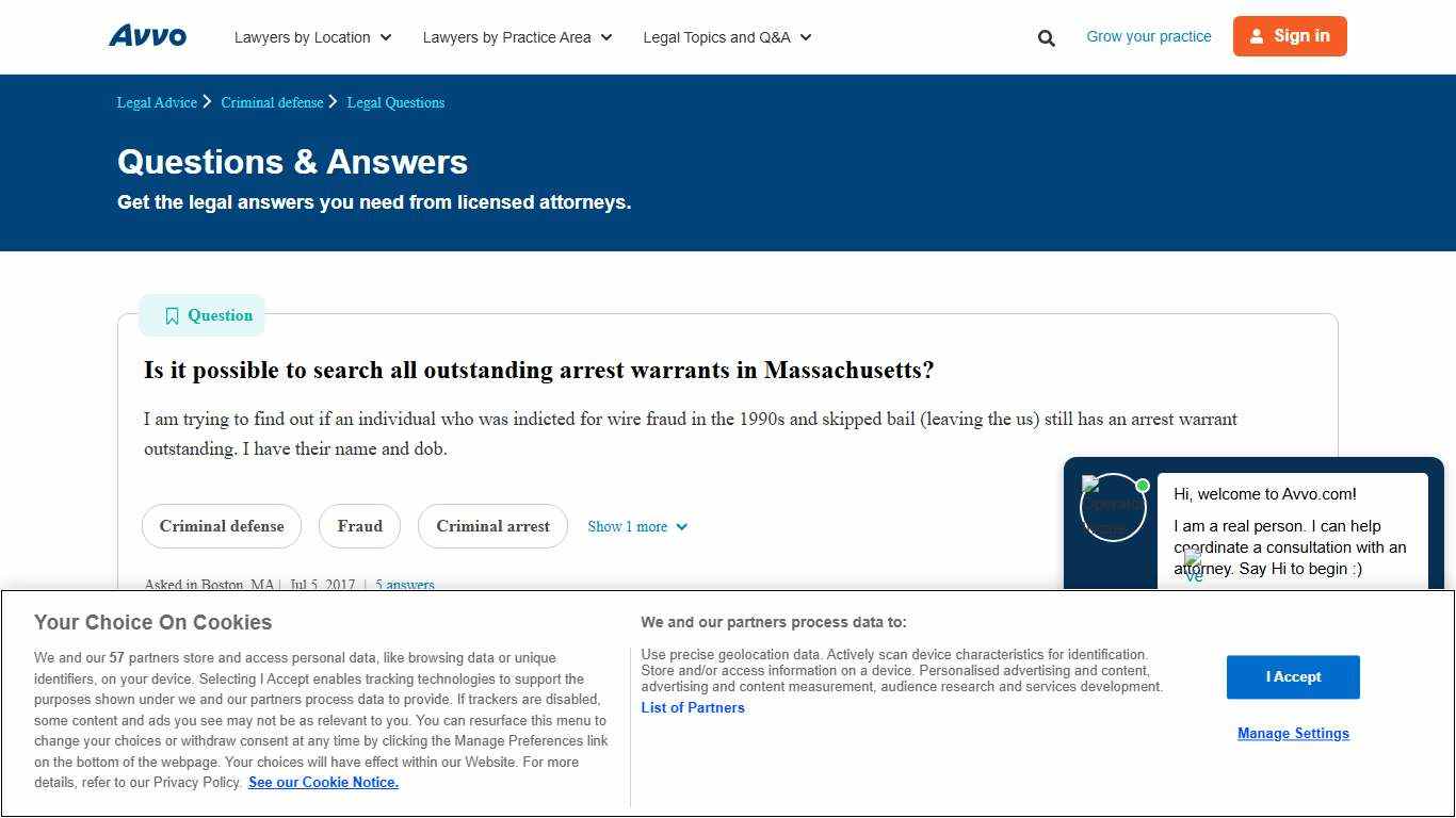 Is it possible to search all outstanding arrest warrants in Massachusetts? - Legal Answers