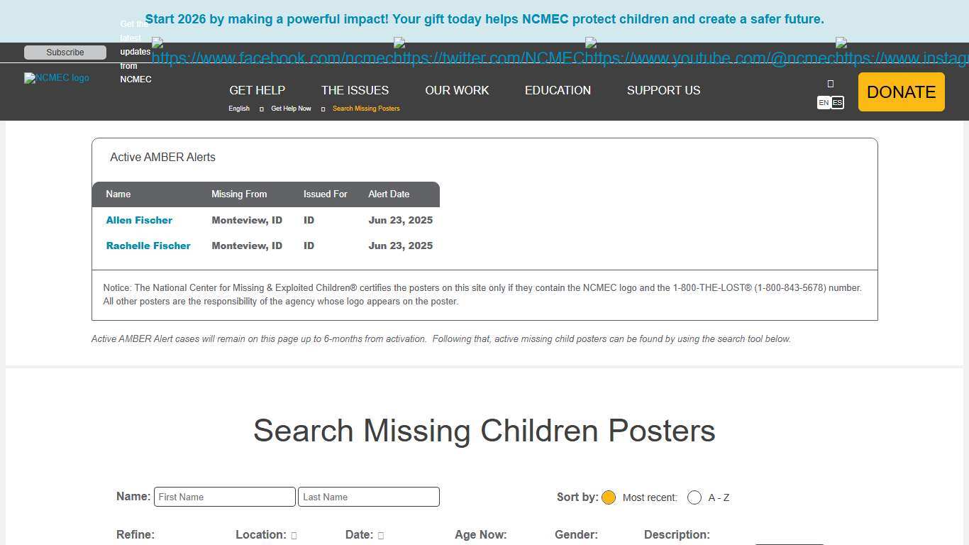 Search Missing Posters